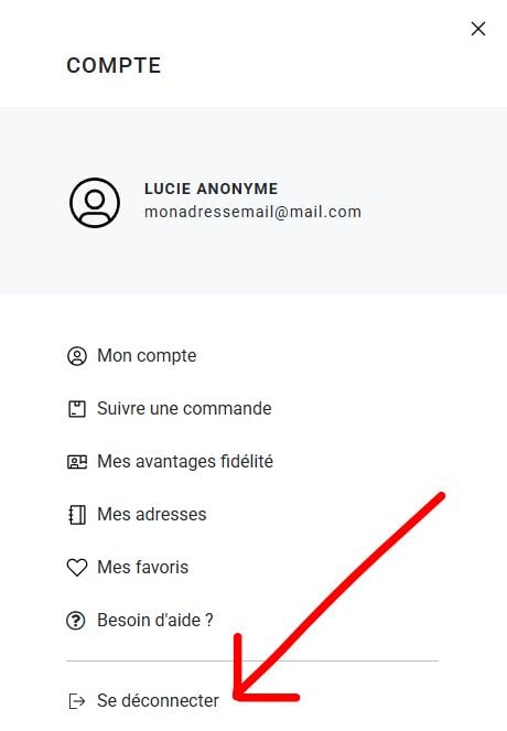 Layer Mon compte