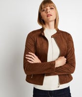 Blouson en suédine souple