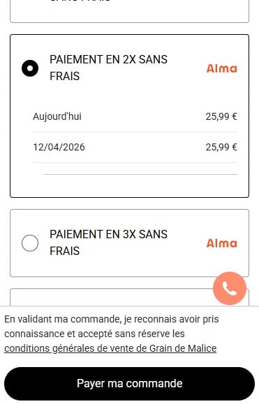 Les options Alma
