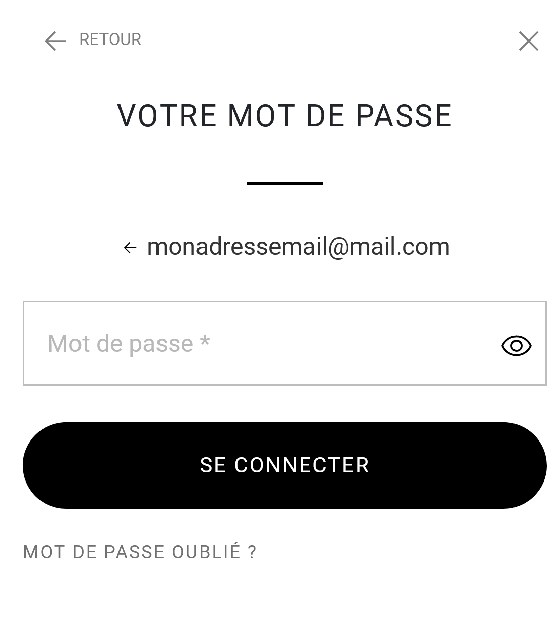 Changer son mot de passe