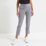 Pantalon cigarette vichy