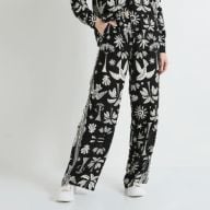 Pantalon large imprimé